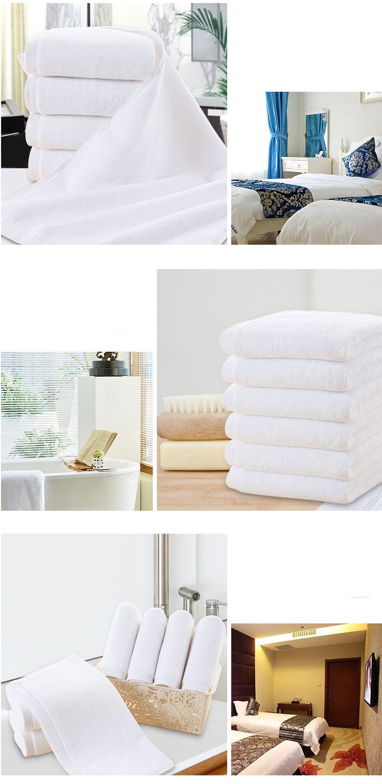 Stocks/OEM 32s/2 Hotel Hand/Face/Bath Towel Set White 100% Cotton Soft 30*30 35*75 40*70 50*100 70*140 75*150 80*160 90*180 cm
