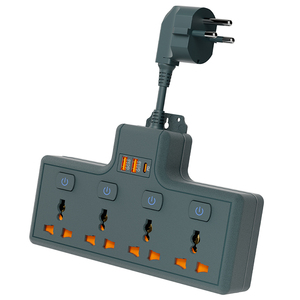 マルチチャンネル3ピンプラグAC電源ボード、マルチプロテクションプラグソケット2 USB + 1 USB C 3ポート出力拡張 - Product Image 3