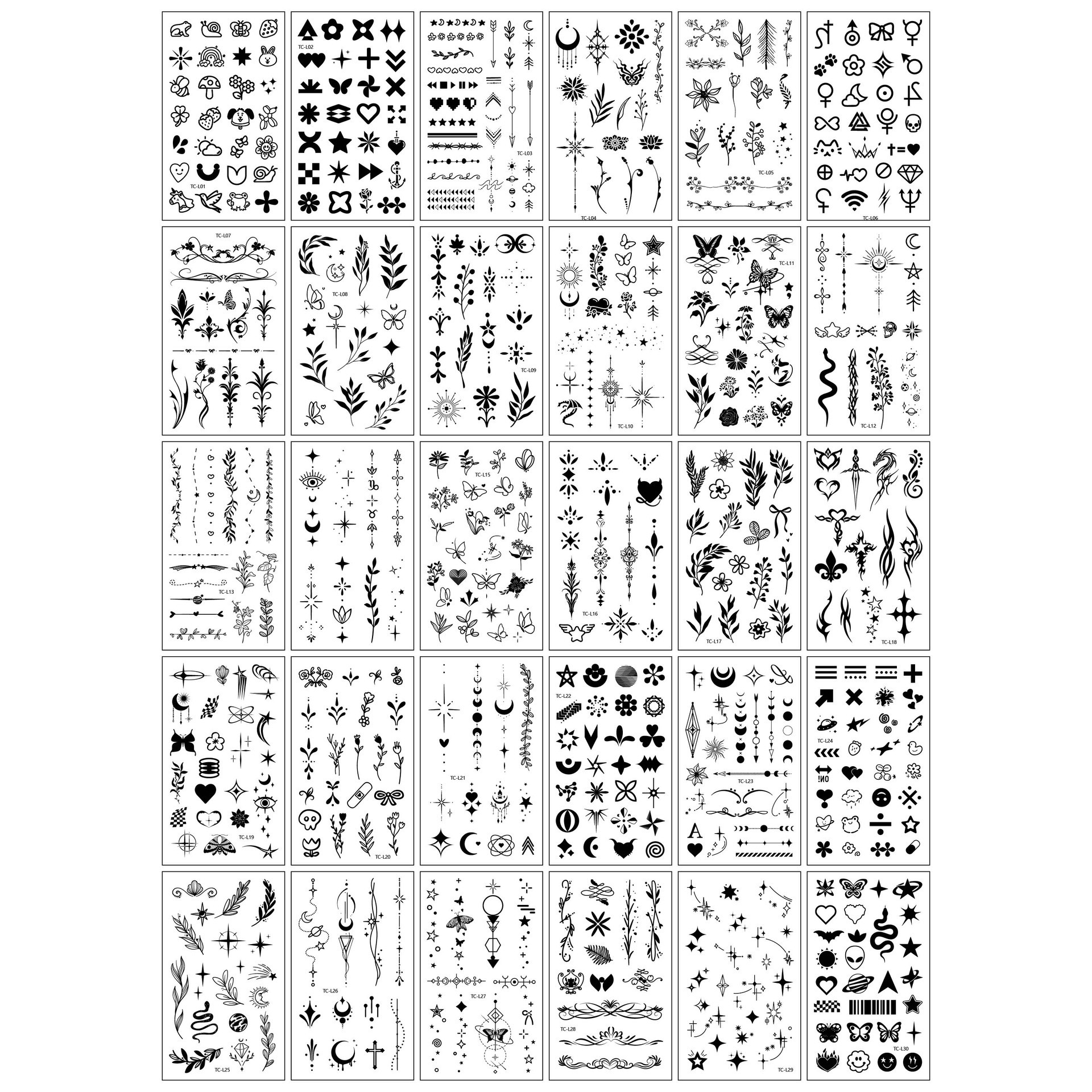 TCL-30-30 foncé, styles - 5,7 x 9,7 cm
