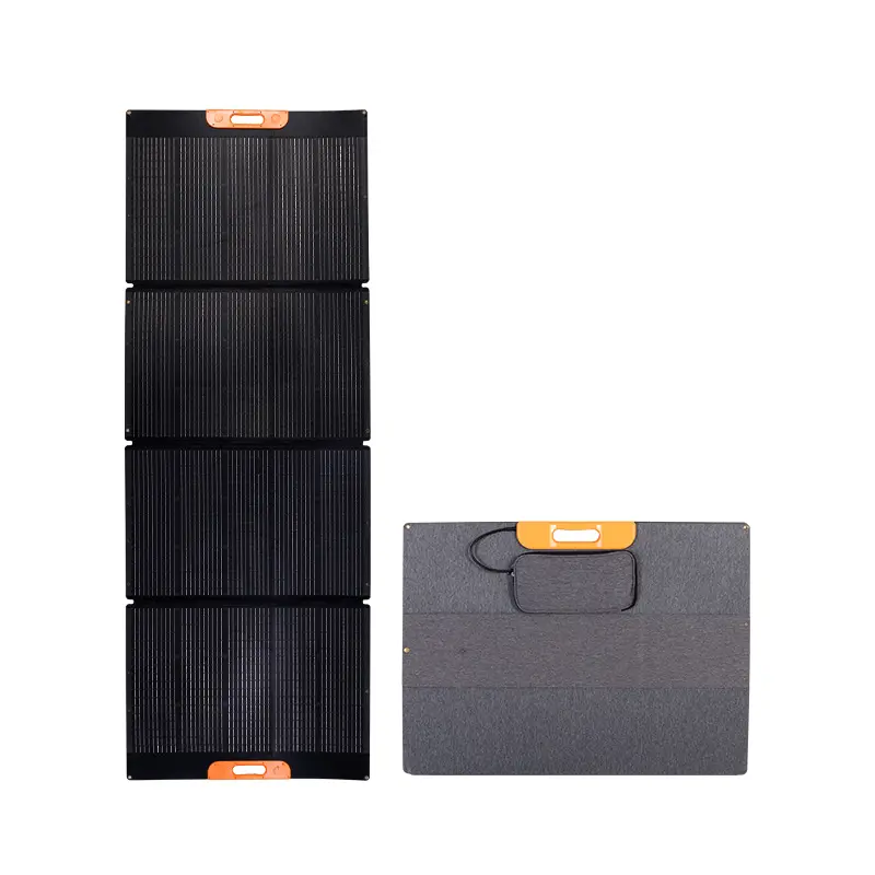 Panel silikon monokristalin portabel 18V 420W 240W, panel surya lipat panel tenaga surya luar ruangan 420W untuk berkemah