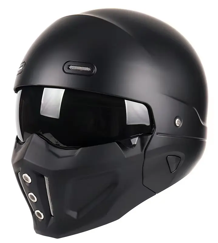 Casque ouvert vintage personnalisable Casque intégral Chopper Bobble Style Moto Casco Moto 3/4 Jet Wind Face Shied Dot approuvé