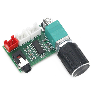 Placa amplificadora digital PAM8403 con perilla de volumen, entrada auxiliar, USB, 5V, fuente de alimentación, salida dual de 3 W, 1 unidad - Product Image 5