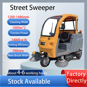 14000m ²/h Máy quét sàn chạy bằng pin ngoài trời vỉa hè & máy quét đường phố với Bàn Chải Bên cho các xưởng nông nghiệp - Product Image 2