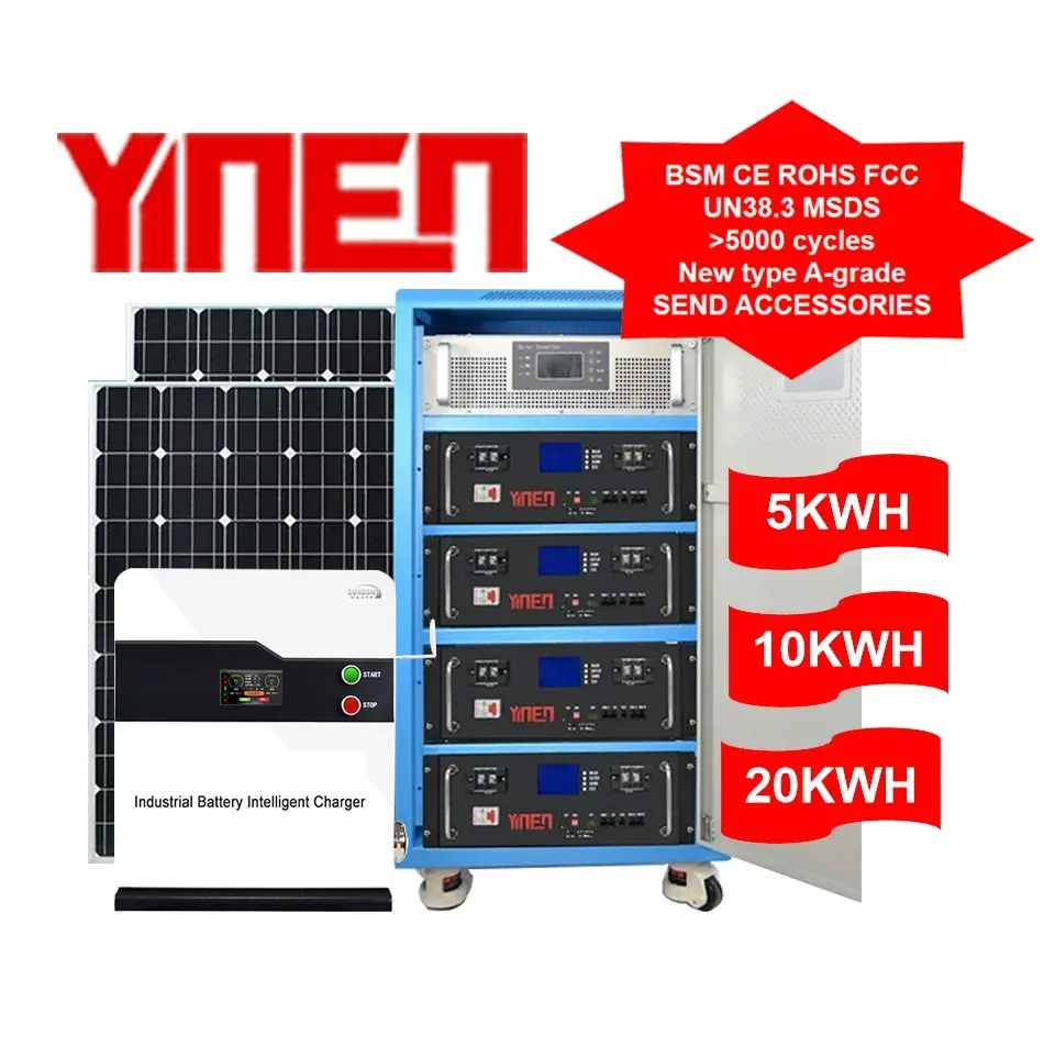 Yinen Lithium Batterij 48V 200ah Lithium-Ion Batterij Oplaadbare Lithium Ion 48V Batterij