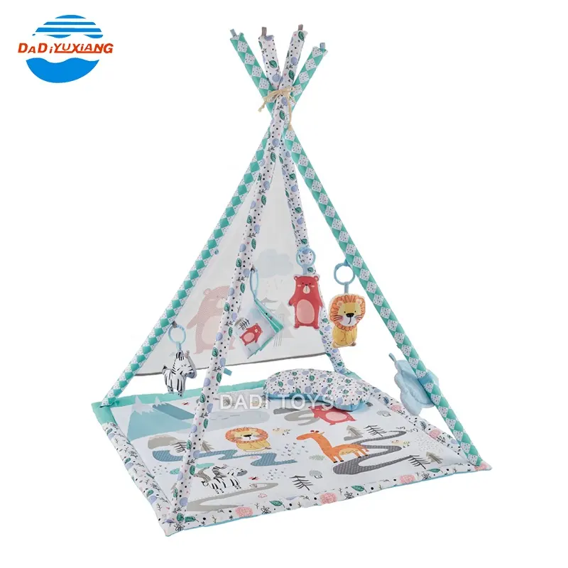 Educational Baby animal tent blanket Soft Mat Baby Fitness Carpet With Rich Accessories