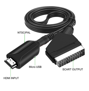Adaptador de Cable HD a SCART RGB CVBS, convertidor de lujo de Audio y vídeo PAL NTSC para TV DVD STB, convertidor de vídeo de lujo de señal 1080P - Product Image 5