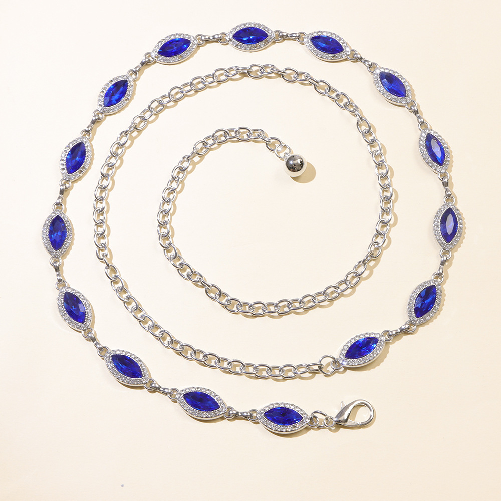 Cadena de cintura de zafiro