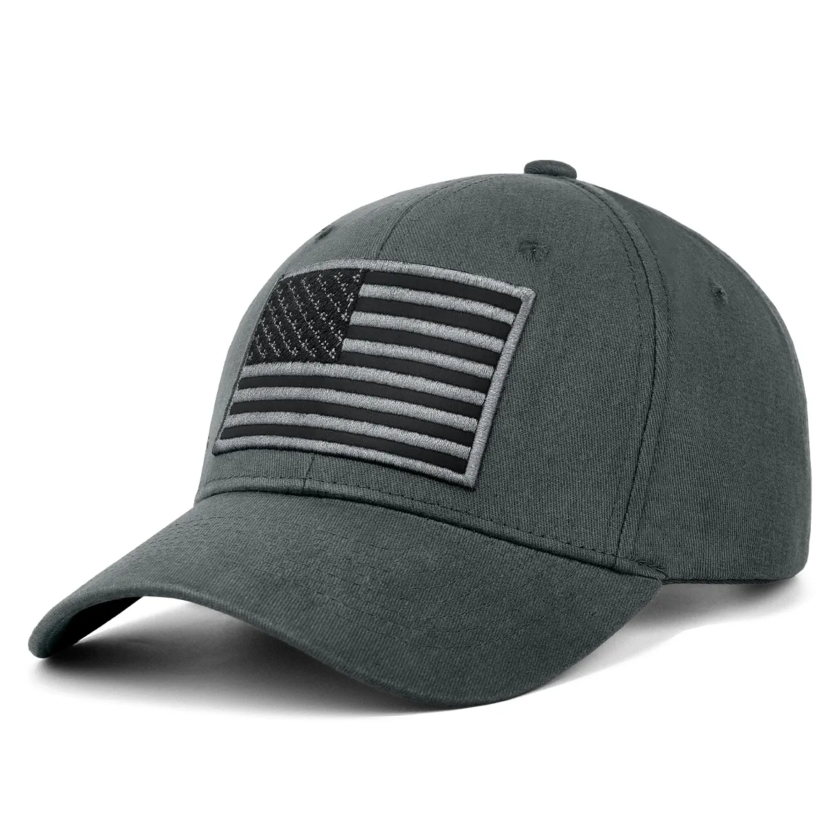 Topi Trucker USA topi bisbol bendera Amerika untuk pria wanita topi ayah polos dapat diatur patriotik dengan profil rendah