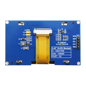 2,42 дюймов 4-контактный дисплей IIC интерфейс SSD1309 драйвер с разрешением 128*64 ooled модуль белый синий желтый - Product Image 3
