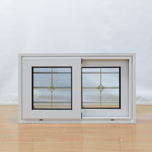 Design cinese finestra di vetro scorrevole in lega di alluminio con struttura in acciaio inossidabile rete per schermo a prova di vento modello di apertura orizzontale - Product Image 1