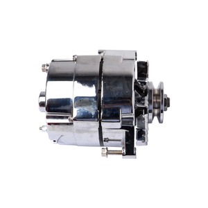 100104 100 Amp Chrome 6-rib 1-<strong>wire</strong> <strong>GM</strong> Auto Spare Pars Racing <strong>Alternator</strong>