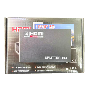 Divisor HD Una entrada Cuatro salidas Video de alta definición 1 entrada 4 salidas HD1 Divisor cuádruple Divisor de pantalla cuádruple