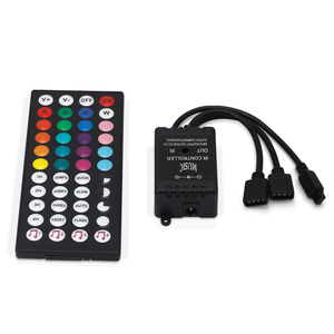 OEM ODM LED produttore DC12V uscita singola e doppia IR RGB 44 tasti musica 3 * 2A Controller LED con telecomando - Product Image 5
