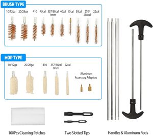 28 pcs 12ga nhôm Mang trường hợp bán buôn phổ <span class=keywords><strong>Gun</strong></span> làm sạch hộp công cụ - Product Image 2