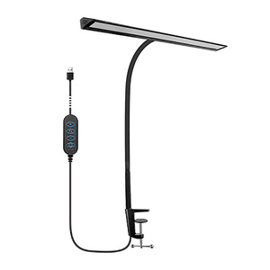 现代双头夹LED台灯学生宿舍护眼电脑照明铝体电池电源 - Product Image 2