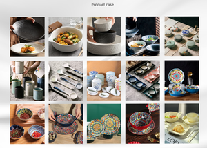 19 mảnh đặt bộ đồ ăn bằng gốm vẽ tay underglaze màu bộ đồ ăn món cơm Bát bán buôn hộ gia đình món ăn mới nhà tấm - Product Image 6