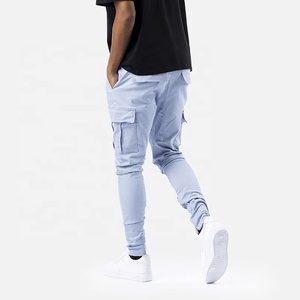 Dec Oem Custom Kargo Calças Homens Hip Hop Fleece Poliéster <span class=keywords><strong>String</strong></span> Tourser Impressão Logotipo Pocket Cargo Calças para Homens