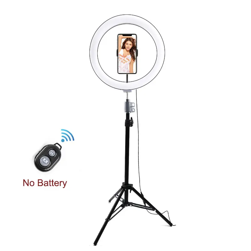 Anneau lumineux led 10 ", 2022 cm, avec trépied, support pour téléphone, lampe, éclairage annulaire pour appareil photo, selfie/autoportrait, tik tok