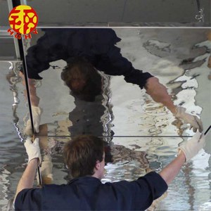 不锈钢天花板设计装饰屋顶水波图案豪华金属天花板装饰网格 - Product Image 5