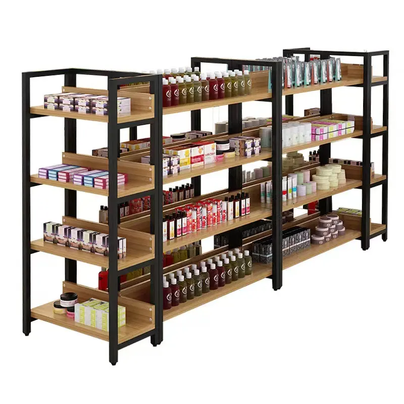 Warehouse Rack Accessories Hanging Display Rack Shelf with Adjustable Supermarket Wood Factory Carton Double-sided Heavy Duty