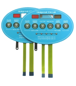 Custom <strong>Embossed</strong> Button Silicone Metal Keypad Flexible <strong>Keyboard</strong> with Inverter Film <strong>Switch</strong> Membrane <strong>Switches</strong> for Control Panels - Product Image 3