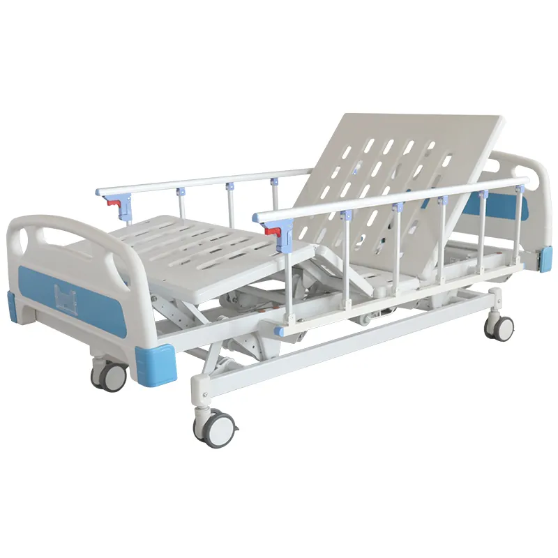 ORP-BE55A Cheap preço alta qualidade metal frame 4 motores hospital elétrica médica cama com metal colunas