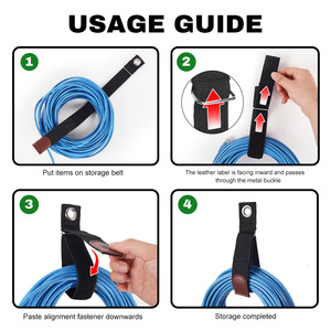 Tùy Chỉnh Nhiệm Vụ Nặng Nề Thân Thiện Với Môi Tự Dính Chống Thấm Nước Chống Cháy Cáp Đường Ống Công Cụ Tổ Chức Móc Vòng Lưu Trữ Dây Đeo - Product Image 3