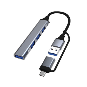 4-in-1 USB C Hub tipi C USB 3.0 4-Port adaptörü Mini USB Splitter Multiport uzatma PC PS4 dizüstü bilgisayarlar yerleştirme istasyonu bilgisayarlar - Product Image 1