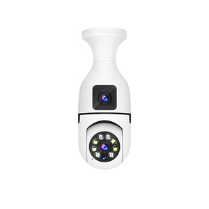Lámpara binocular de doble lente, Bombilla WIFI, monitoreo, resolución 2K, CMOS, detección de movimiento, tarjeta de memoria, cámara CCTV - Product Image 1