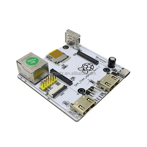 Raspberry Pi CM4 minuscolo pannello di espansione Dual HDMI in lega di alluminio Shell doppio schermo anormale Display videocamera di acquisizione Video - Product Image 1