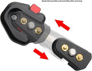 Monitor Mini Quick Release Base Plate for Tripod LCD Monitor Articulated Arm LED Light <strong>Camera</strong> Camcorder Rig <strong>ARRI</strong> Locating Pins - Product Image 6