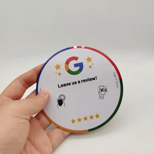 Veränderbarer QR-Code NFC Google Review Plate-Karte Benutzer definierter RFID Google Review NFC-Tag-Aufkleber - Product Image 3
