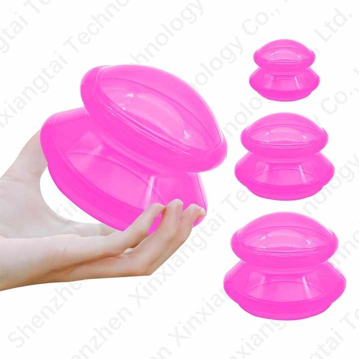 Beginner Personal Self Body and Facial Care Soft Silicone Cupping Cup 4 Sizes Kit for Dynamic and Light Static Cupping Therapy