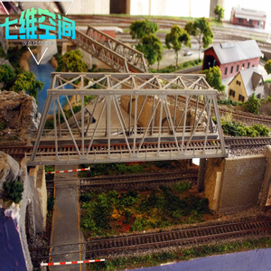 カスタマイズされたN-Scale Train Track Modern Retro Miniature Urban Architecture 3D印刷デザイン砂テーブルモデル - Product Image 2