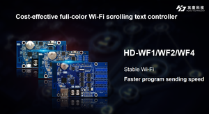 Unterstützungs-3D-Text mobiles Programm führte Anzeige steuer karten HD-WF1