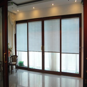 Puertas corredizas de vidrio y ventanas con construido en interior persianas horizontales - Product Image 3