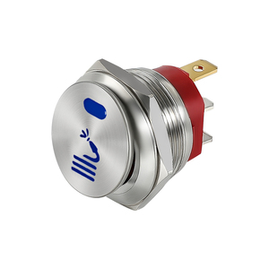 20A/12V 22MM geçiş Rocker anahtarı ile LED ışık özelleştirilmiş güç kaynağı mandallama Metal Push Button Watertap 15A/220V 3Pin - Product Image 1