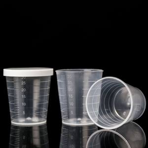20ml 30ml 50ml 100mlミニ目盛り付きPPプラスチック計量カップ病院用 - Product Image 1