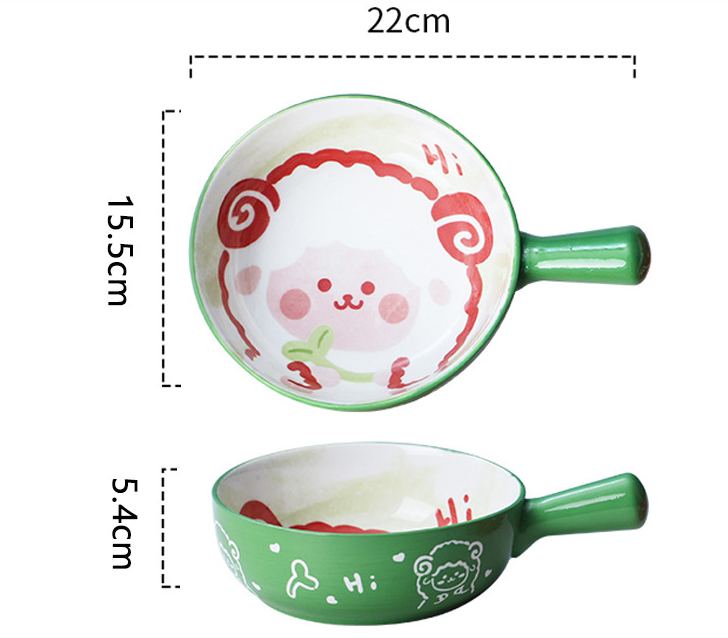 Handle bowl-hi lamb