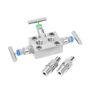 Abotech Ba van khác biệt máy phát áp lực Giá thấp Đồng phẳng mặt bích Thiết bị đo đạc đa tạp với cấu trúc kim - Product Image 3