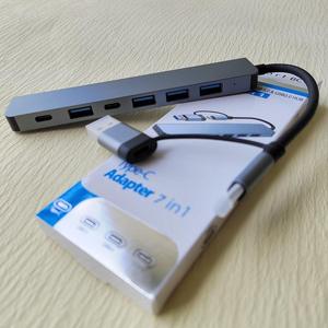 7พอร์ต USB-C 2.0 Type-C usbc 3.0 Type USB C ฮับชาร์จ Docking Station 7 in 1 Splitter USB Data Usb3.0ฮับอะแดปเตอร์ - Product Image 6