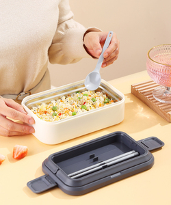 WXL5882層スクールキッズオフィスワーカー電子レンジ加熱ランチ食品収納ボックスステンレス鋼ランチボックス - Product Image 4