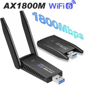 1800Mbps USB3.0 WiFi 6适配器802.11AX AX1800 2.4G 5ghz双频无线WiFi6加密狗网卡局域网RTL8832AU Win7 10 11 - Product Image 2