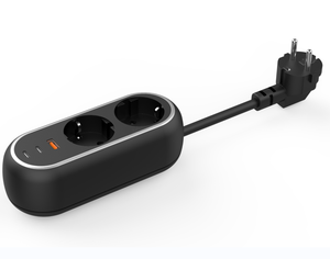 TOYEGaN充電器電源タップ入力2ACソケット出力2 Tpye C & 1USB GaN 65WACソケット電話充電器 - Product Image 6