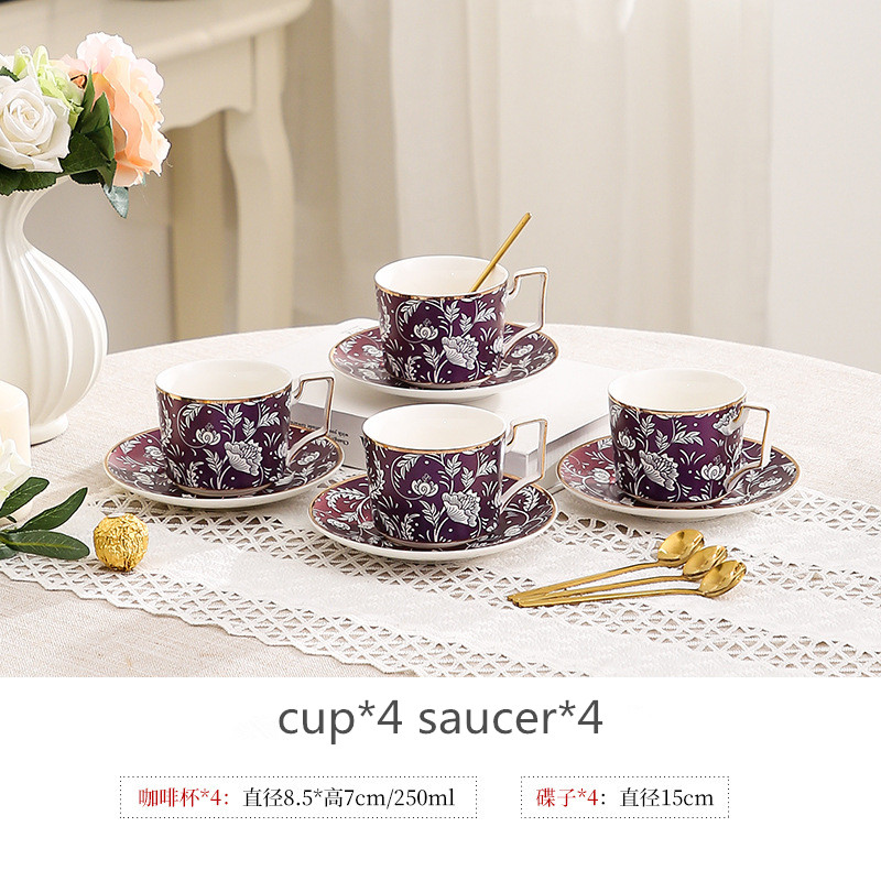 4cup 4จานรอง4ช้อน
