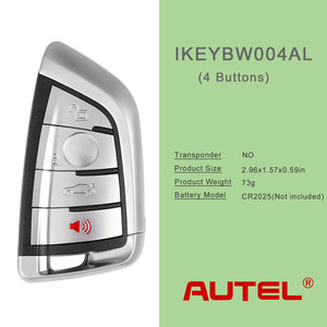 Autel IKEYBW004AL กุญแจอัจฉริยะปุ่ม4ปุ่ม, ใช้ได้กับรถทุกรุ่นสมาร์ทคีย์อเนกประสงค์ CAS4 FEM BDC 3 + 1ปุ่มโดยไม่ใช้คีย์สำหรับ BMW - Product Image 6