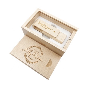 yonanson旋转木材闪存盘USB 2.0/3.0记忆棒定制摄影工作室标志 - Product Image 4