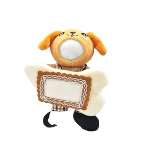 Gefüllte Hund Cartoon Welpe Diy Spiegel rahmen Mini Foto rahmen Plüschst änder Lange Ohren Hund Plysch Foto rahmen Hersteller - Product Image 1