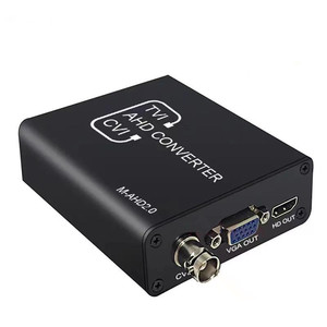 Adaptador convertidor de vídeo 4 en 1 compuesto CVBS AHD TVI CVI a HDMI compatible con Cable BNC a HDMI VGA BNC(CVBS) para cámara/DVR