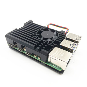 Soğutma fanı soğutma ile ahududu pi 5 nesil ahududu PI 5 anakart alüminyum alaşım koruyucu muhafaza - Product Image 2